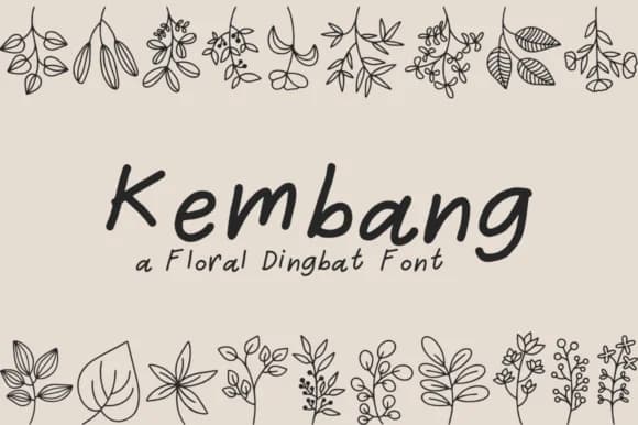Kembang by SiapGraph — Dingbats Font — preview 1