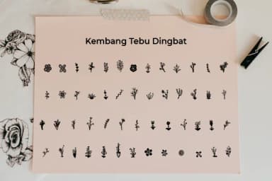 Kembang Tebu by Ciriative — Dingbats Font — thumbnail 3