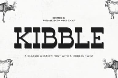 Kibble by LOOK MINUS TODAY — Slab Serif Font — thumbnail 1