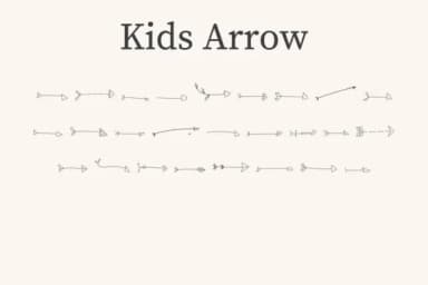 Kids Arrow by CraftedType Studio — Dingbats Font — thumbnail 1