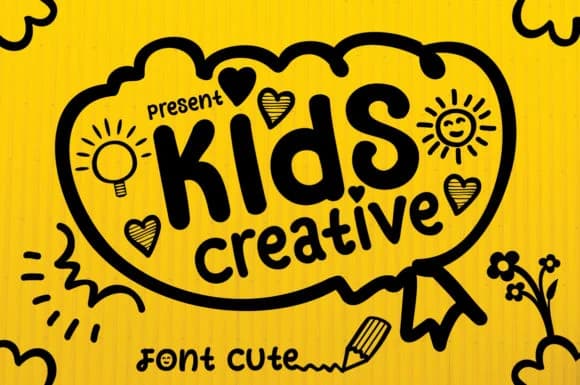 Kids Creative by aneukmuda190 — Dingbats Font