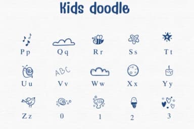 Kids Doodle by Sontaya — Dingbats Font — thumbnail 3