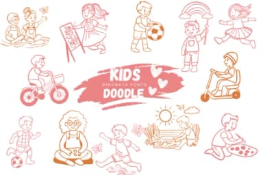 Kids Doodle by Suphitchaya — Dingbats Font — thumbnail 1