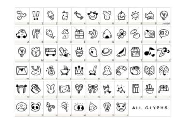 Kid's Play by YandiDesigns — Dingbats Font — thumbnail 2