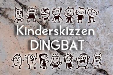 Kinderskizzen by vladimirnikolic — Dingbats Font — thumbnail 1