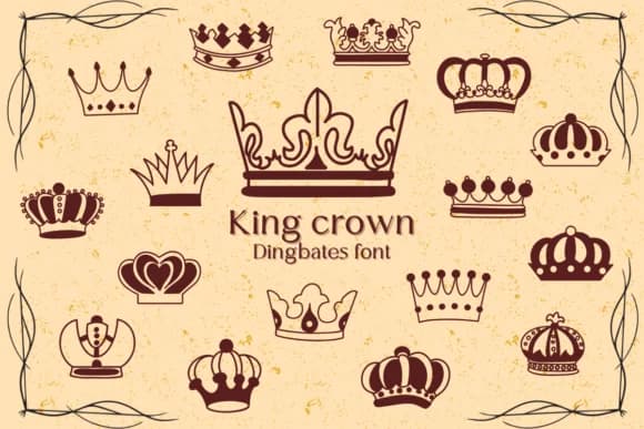 King Crown by Chonada — Dingbats Font
