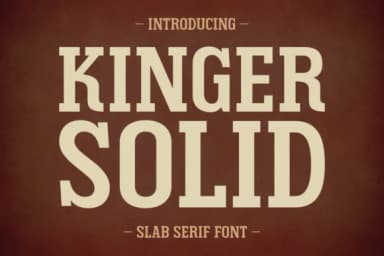 Kinger Solid by Anto (7NTypes) — Slab Serif Font — thumbnail 1