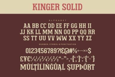 Kinger Solid by Anto (7NTypes) — Slab Serif Font — thumbnail 5