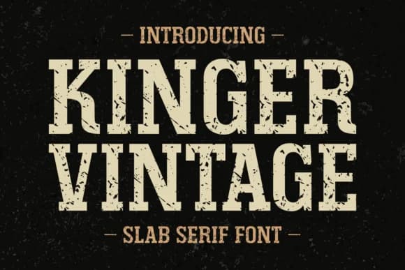 Kinger Vintage by Anto (7NTypes) — Slab Serif Font
