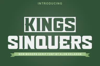 Kings Sinquers by alonkelakon — Slab Serif Font — thumbnail 1
