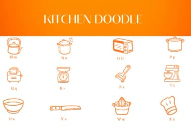 Kitchen Doodle by Heartcraft Atelier — Dingbats Font — thumbnail 3
