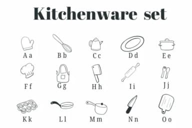 Kitchenware Set by Suphitchaya — Dingbats Font — thumbnail 2