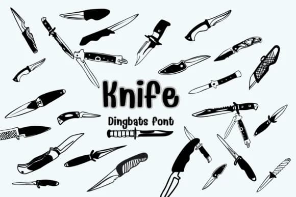 Knife by Nongyao — Dingbats Font