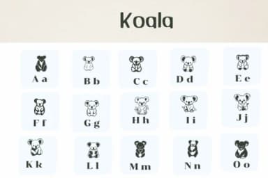 Koala by Ketsarin — Dingbats Font — thumbnail 2
