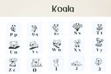 Koala by Ketsarin — Dingbats Font — thumbnail 3