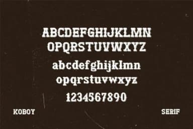 Koboy by filosovis.co — Slab Serif Font — thumbnail 3