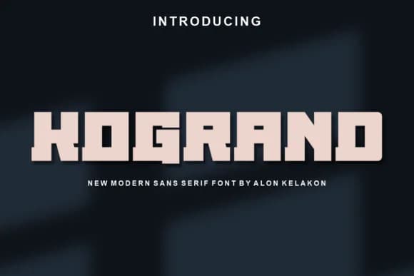 Kogrand by alonkelakon — Slab Serif Font