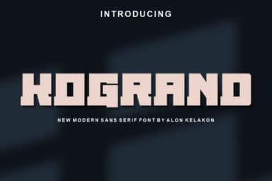 Kogrand by alonkelakon — Slab Serif Font — thumbnail 1