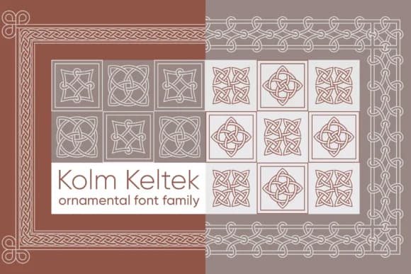Kolm Keltek by 2d-typo — Dingbats Font