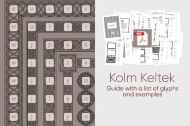 Kolm Keltek by 2d-typo — Dingbats Font — thumbnail 6