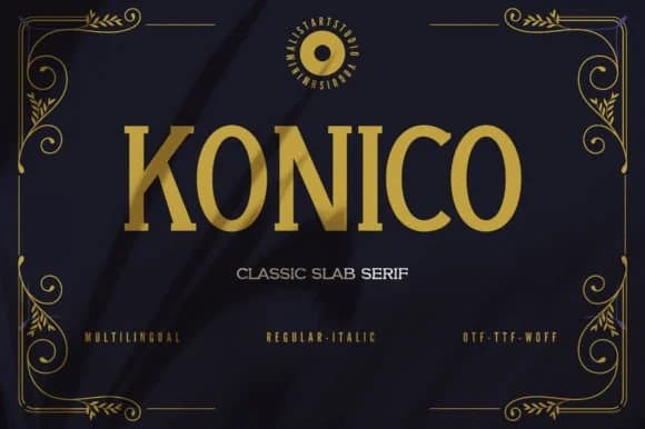 Konico by Minimalistartstudio — Slab Serif Font