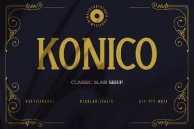 Konico by Minimalistartstudio — Slab Serif Font — thumbnail 1