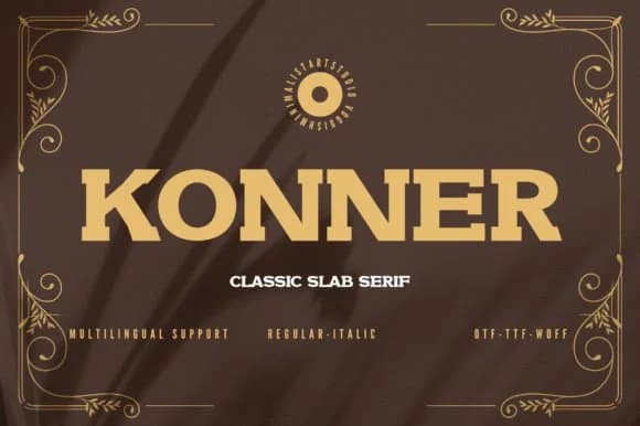 Konner by Minimalistartstudio — Slab Serif Font