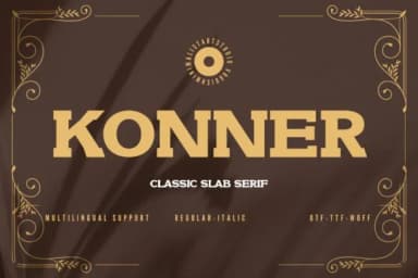 Konner by Minimalistartstudio — Slab Serif Font — thumbnail 1