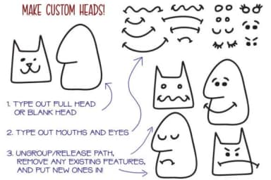 Kookyheads by GeekMissy — Dingbats Font — thumbnail 3