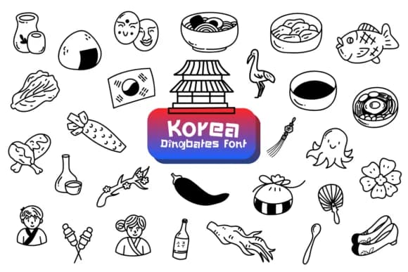 Korea by Chonada — Dingbats Font