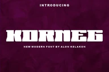 Korneg by alonkelakon — Slab Serif Font — thumbnail 1