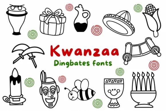 Kwanzaa by Natchuta — Dingbats Font