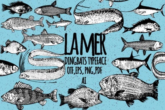 La Mer by Minimalistartstudio — Dingbats Font