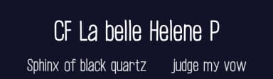 CF La belle Helene P by Cloutierfontes — Script Handwritten Font — thumbnail 2