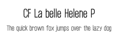 CF La belle Helene P by Cloutierfontes — Script Handwritten Font — thumbnail 1