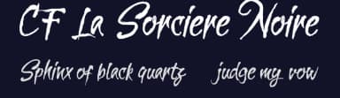 CF La Sorciere Noire by Cloutierfontes — Script Handwritten Font — thumbnail 2