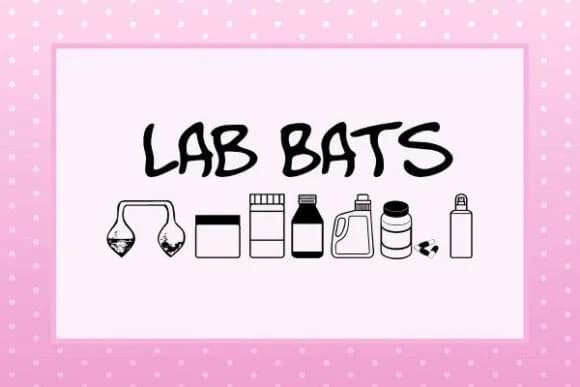 Lab Bats by Freebies — Dingbats Font