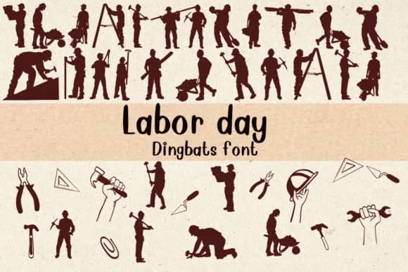 Labor Day by Nongyao — Dingbats Font