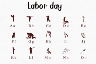 Labor Day by Nongyao — Dingbats Font — thumbnail 2