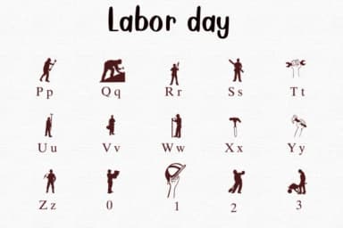 Labor Day by Nongyao — Dingbats Font — thumbnail 3
