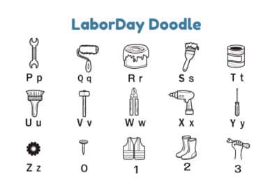 Labor Day by Nun Sukhwan — Dingbats Font — thumbnail 3