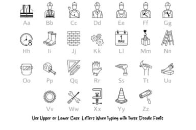 Labor Day Doodle by digitalplannerland — Dingbats Font — thumbnail 2