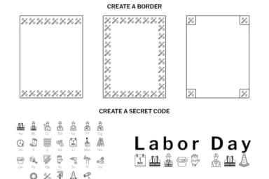 Labor Day Doodle by digitalplannerland — Dingbats Font — thumbnail 6