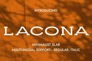 Lacona by Minimalistartstudio — Slab Serif Font — thumbnail 1