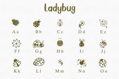 Ladybug by Nongyao — Dingbats Font — thumbnail 2