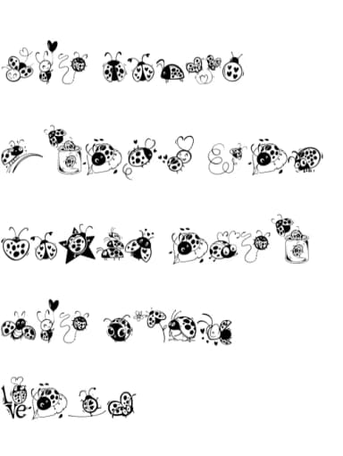Ladybug by Onoborgol — Dingbats Font — thumbnail 7
