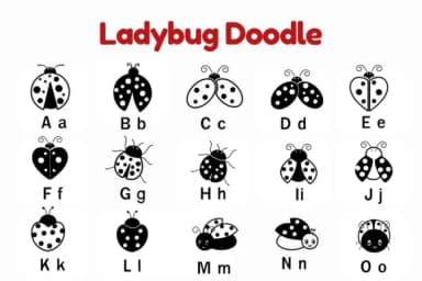 Ladybug Doodle by Nun Sukhwan — Dingbats Font — thumbnail 2