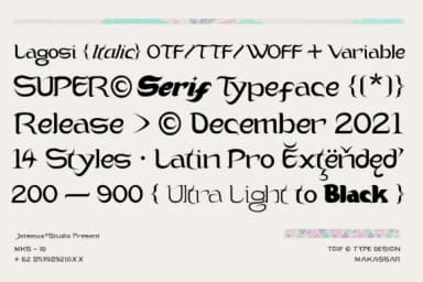 Lagosi by Jetsmax Studio — Slab Serif Font — thumbnail 2