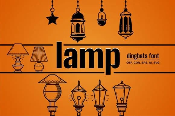 Lamp by onoborgol — Dingbats Font