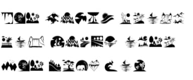 Landscape&nbsp; by edywiyonopp — Dingbats Font — thumbnail 5
